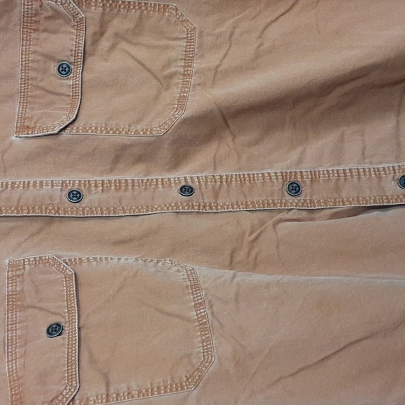 Redhead Burnt Orange Vintage Cotton Button-Up Long Sleeve Shirt - Picture 2 of 8